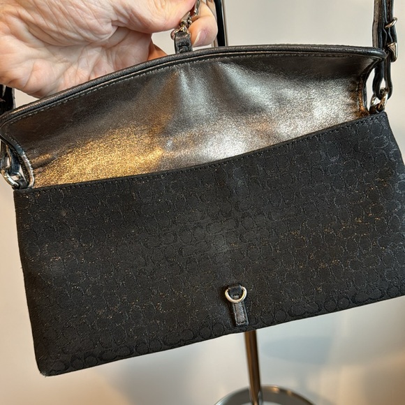 Coach small black clutch with shoulder strap. Circa 2002. - Picture 3 of 6